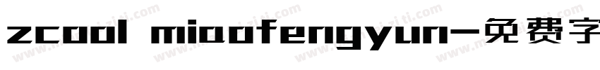 zcool miaofengyun字体转换